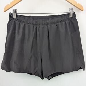 Black Lululemon Athletica High Rise Running Shorts Size 4 Lightweight Gym Run